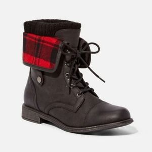 Brand New Plaid Boots